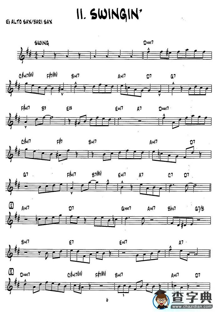 SWINGIN1（15首爵士练习曲之2）