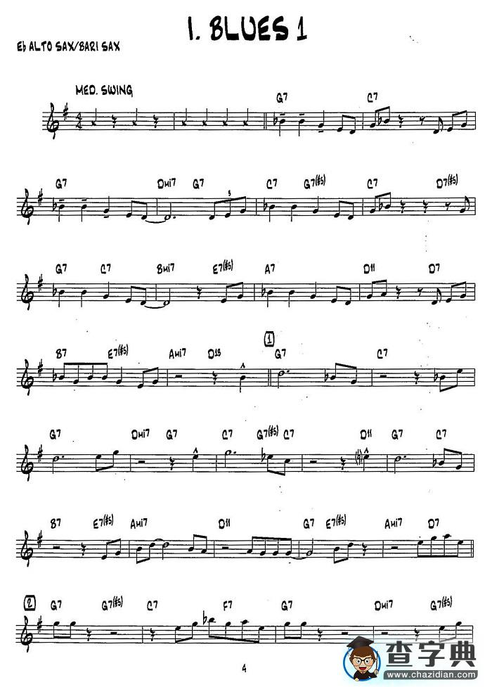 BLUES1（15首爵士练习曲之1）