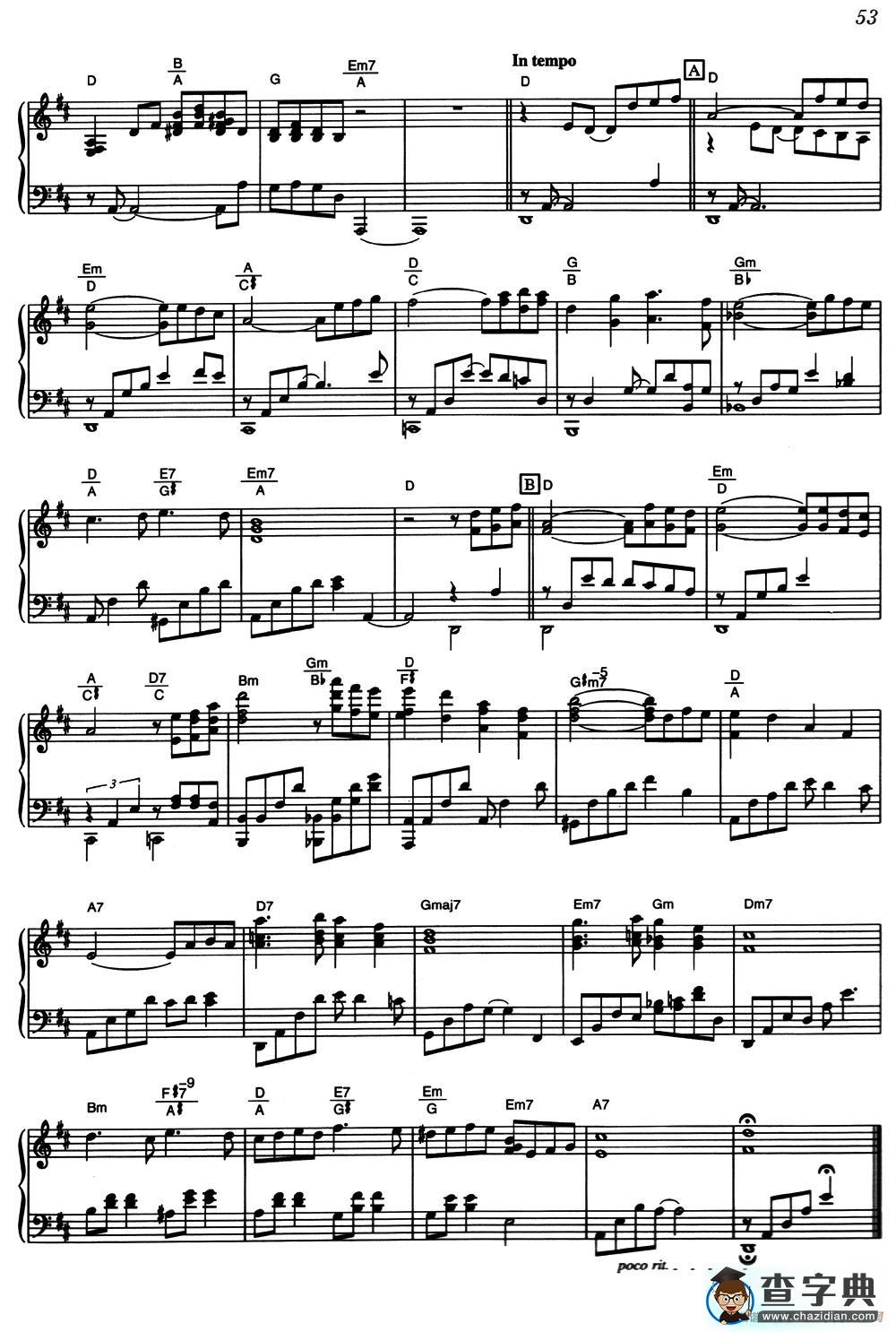 Playing Love-2（《海上钢琴师》选曲）钢琴谱
