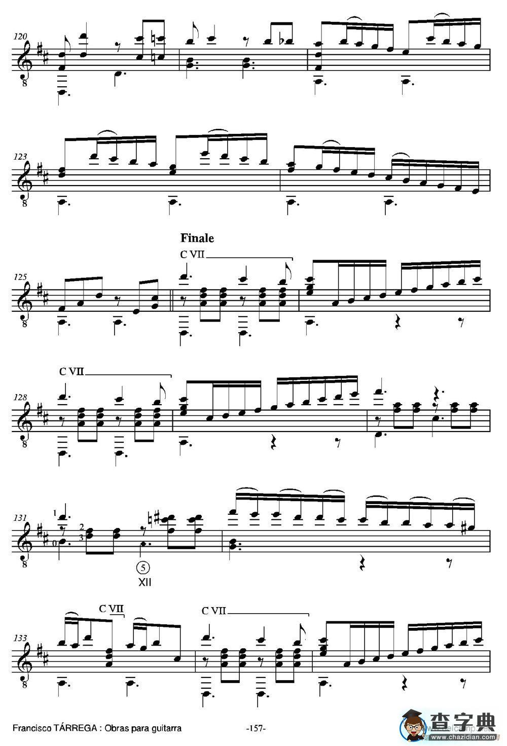FANTASIA(Sobre motivos de la Traviata de Giuseppe Verdi)（古典吉他）吉他谱