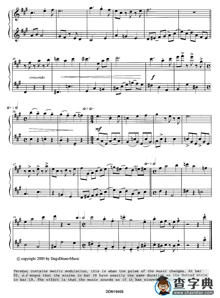 Terebac（二重奏）萨克斯谱