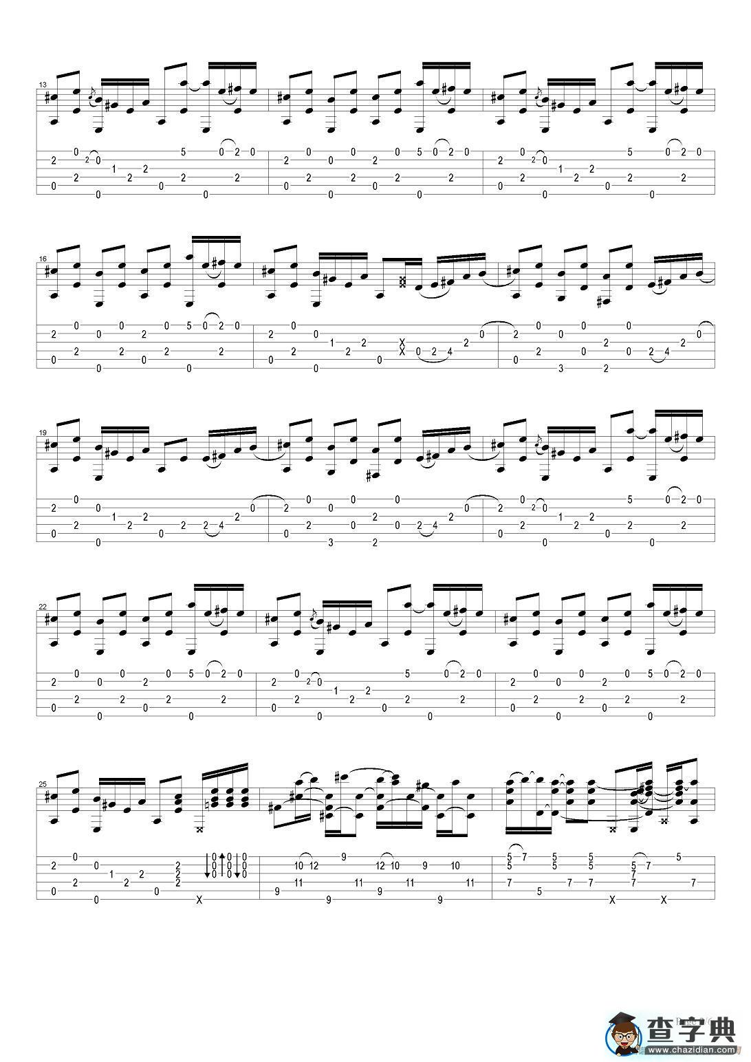 tommy emmanuel：chets ramble（指弹吉他）吉他谱