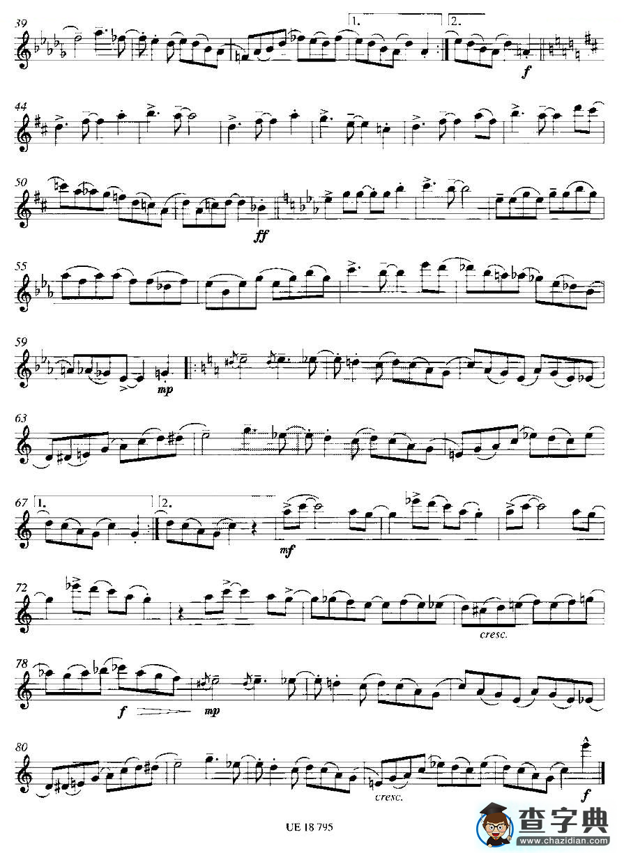 Tabasco（12首现代风格练习曲之6）萨克斯谱