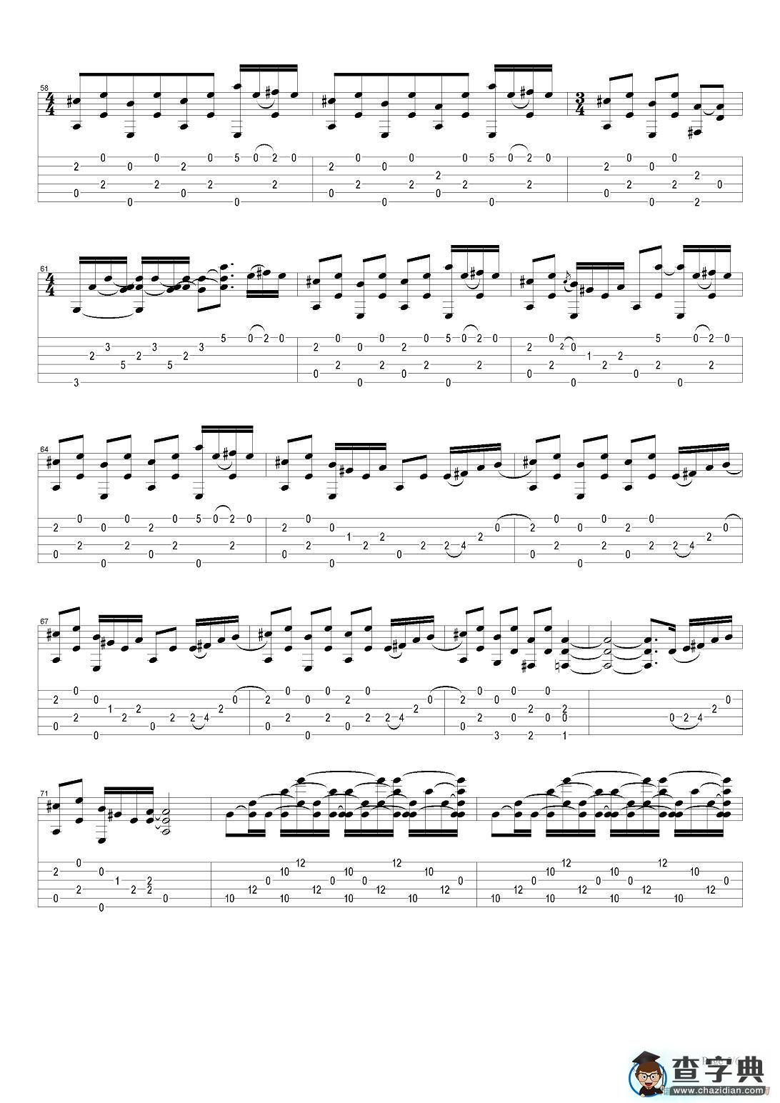 tommy emmanuel：chets ramble（指弹吉他）吉他谱