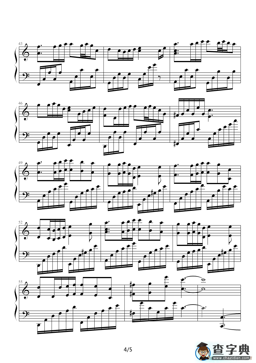 猴子圆舞曲钢琴谱