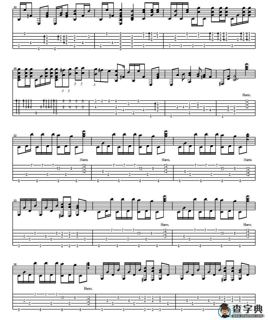 tommy emmanuel：haba na haba（指弹吉他）吉他谱