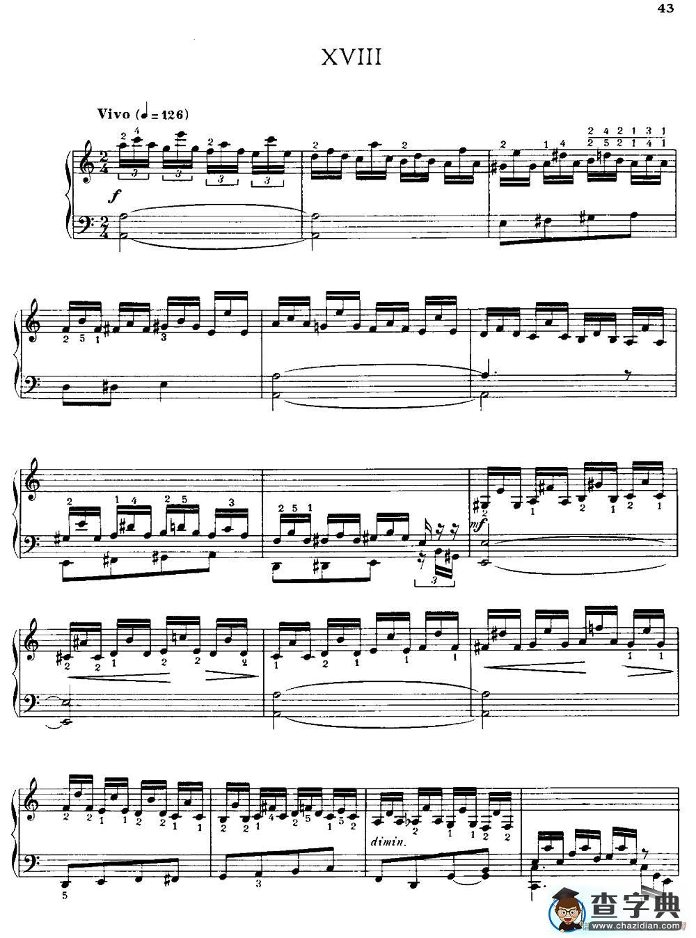 20 Petites Etudes, Op.91（20首小型练习曲）（18）钢琴谱