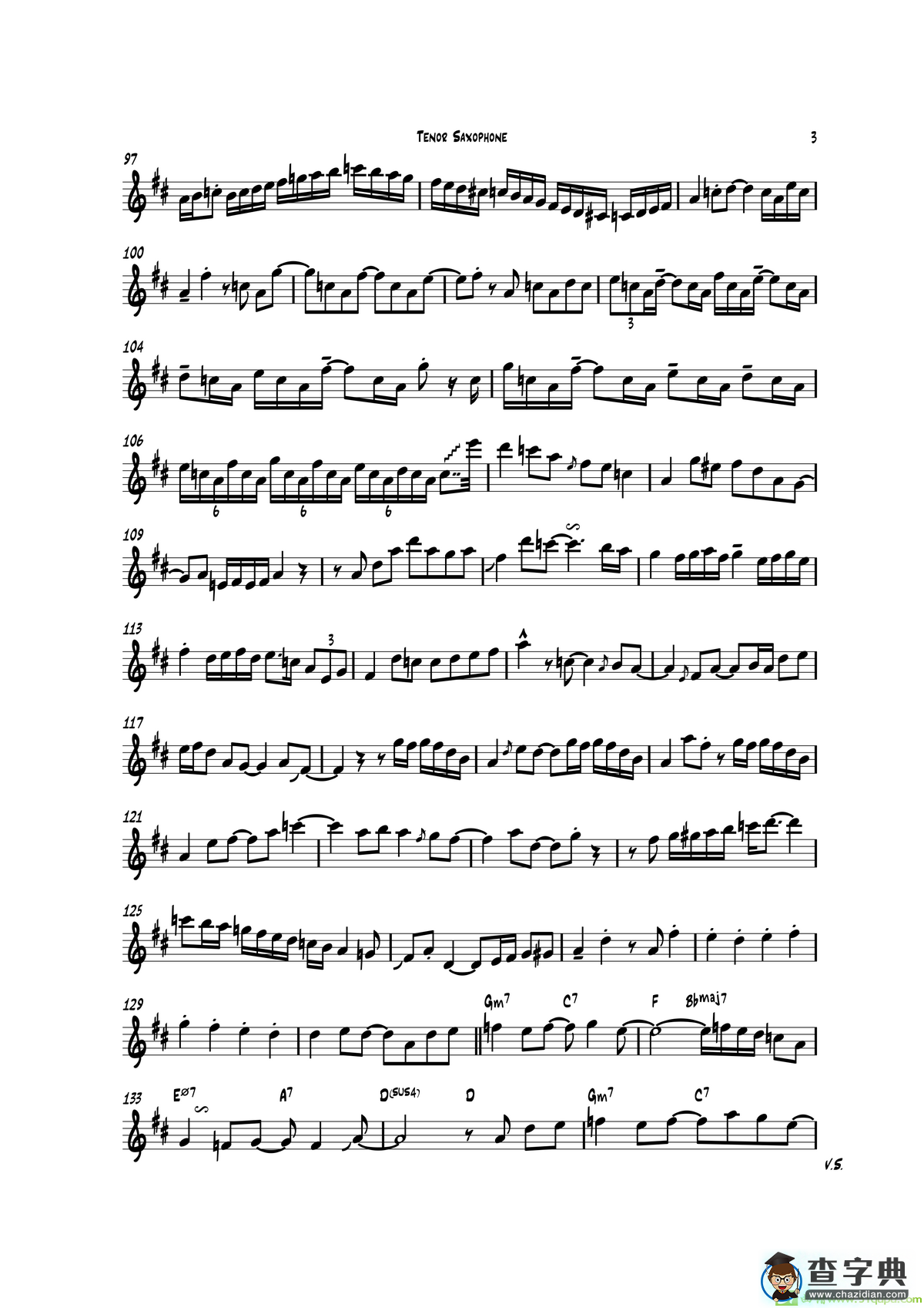 Sax-o-Loco（次中音萨克斯）萨克斯谱