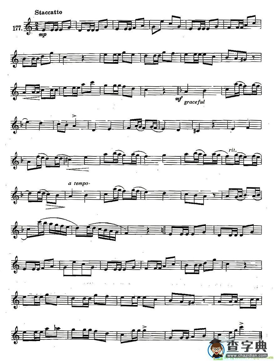 练习曲合集：28、断音练习萨克斯谱(王清泉作曲)