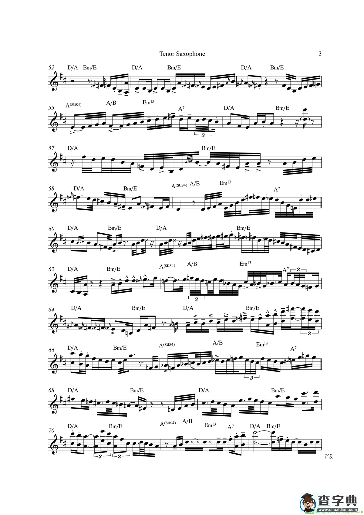 SoAmazing（次中音萨克斯）萨克斯谱