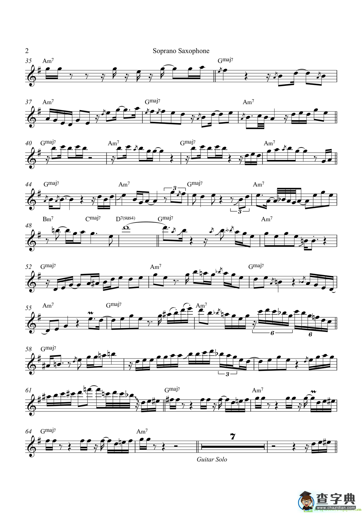 SoulfulStrut（高音萨克斯）萨克斯谱