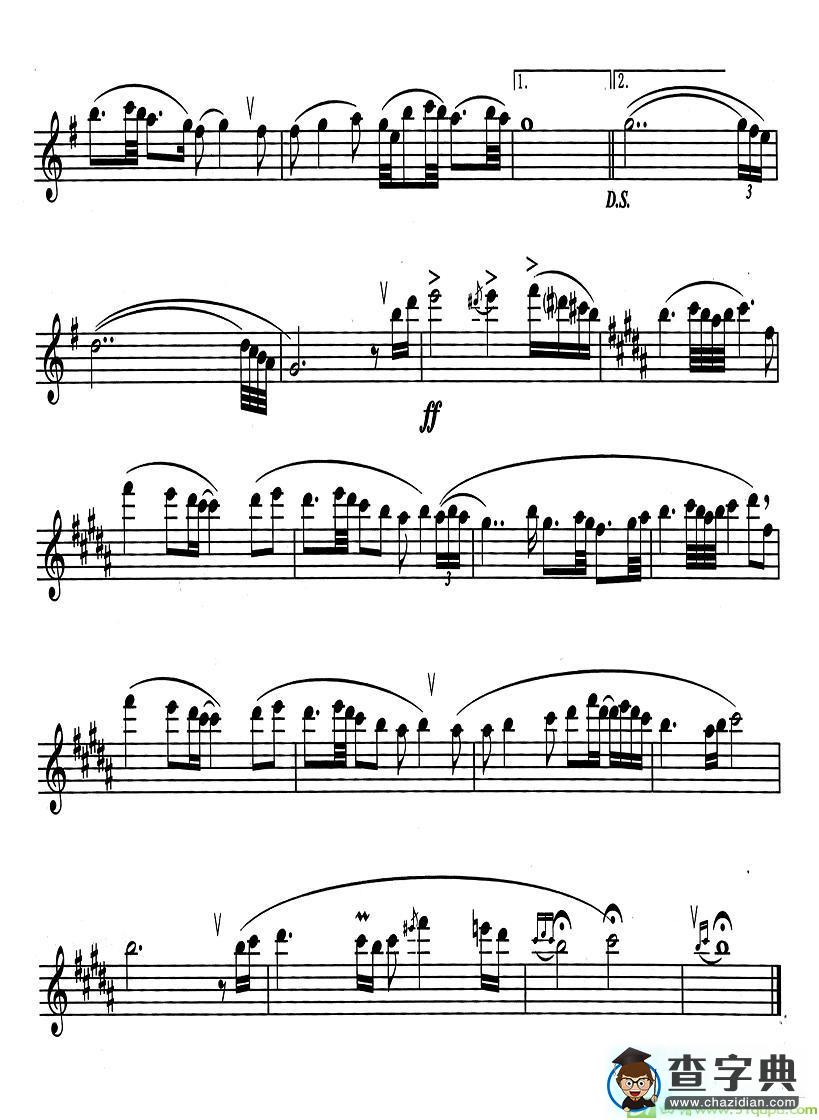 我心永恒萨克斯谱(杰幕斯·奥纳作曲)