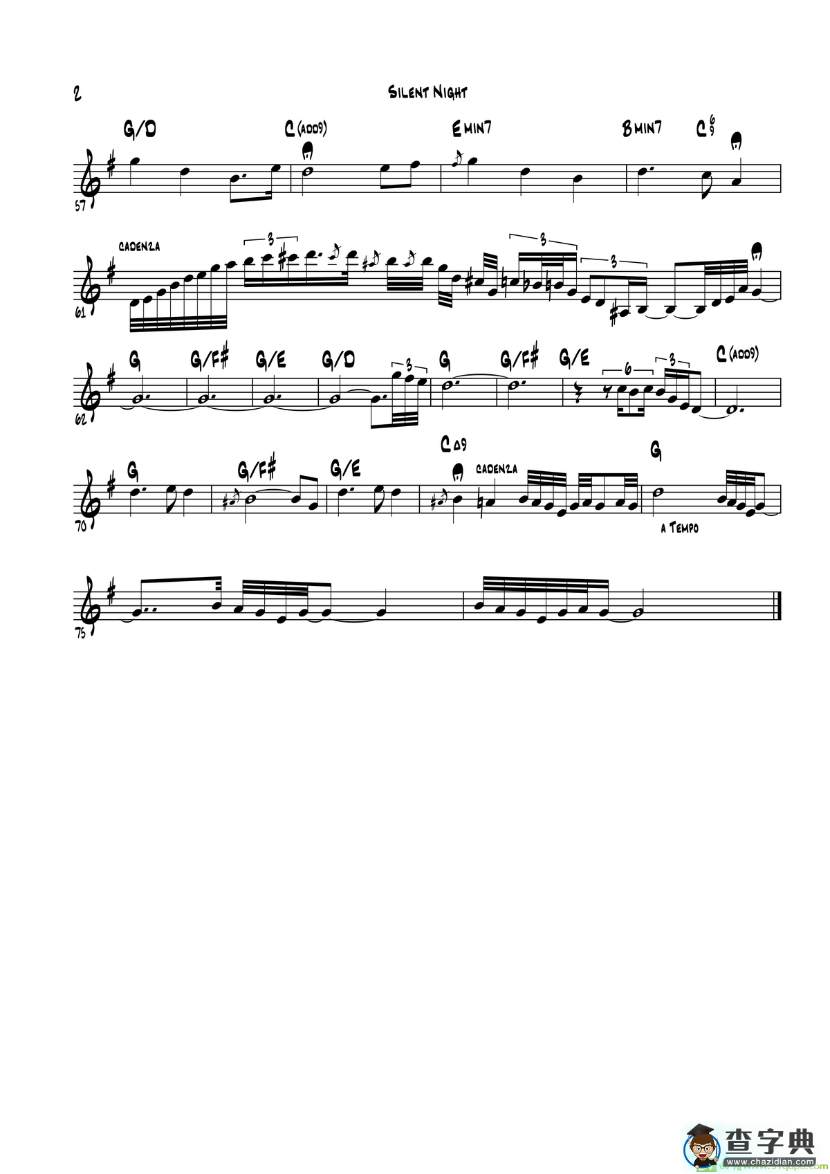 SilentNight（高音萨克斯）萨克斯谱