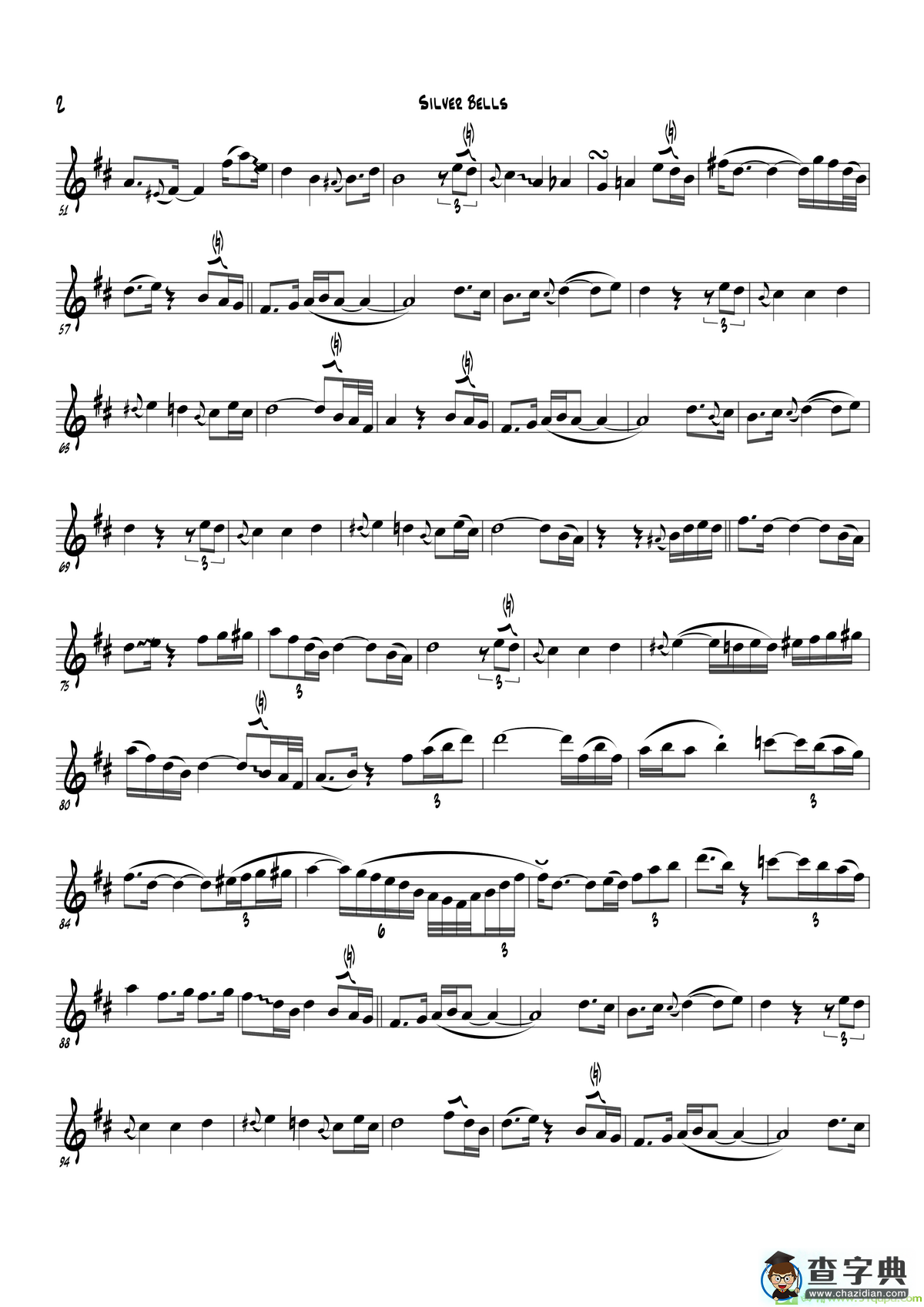 SilverBells（EbPart）萨克斯谱