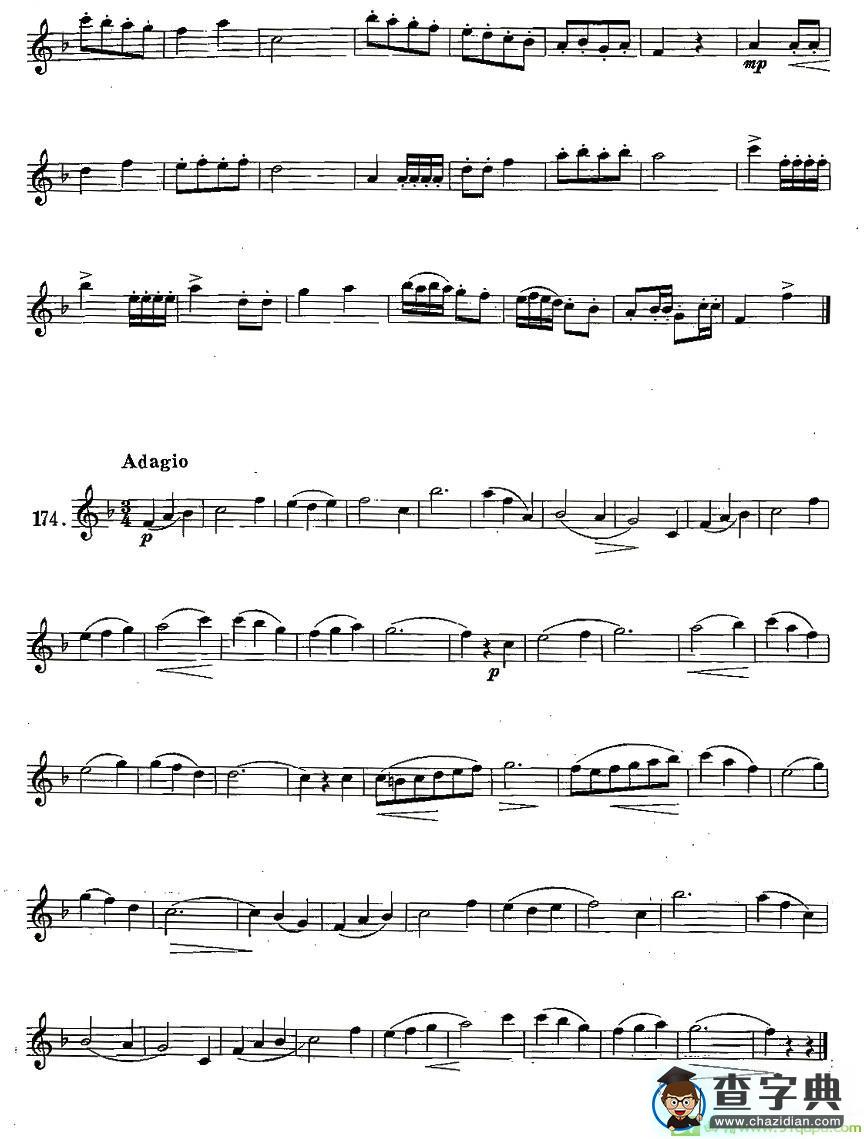 练习曲合集：28、断音练习萨克斯谱(王清泉作曲)