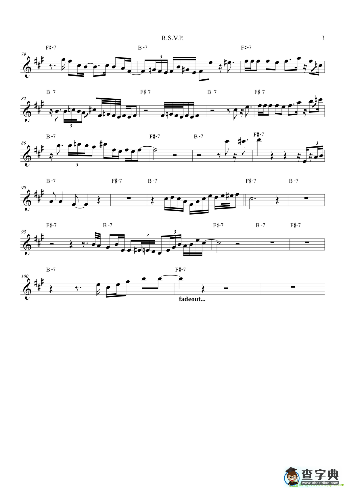 R.S.V.P（TrumpetBb）萨克斯谱
