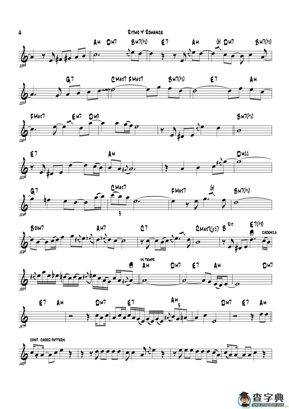 RitmoYRomanc（BbPart）萨克斯谱
