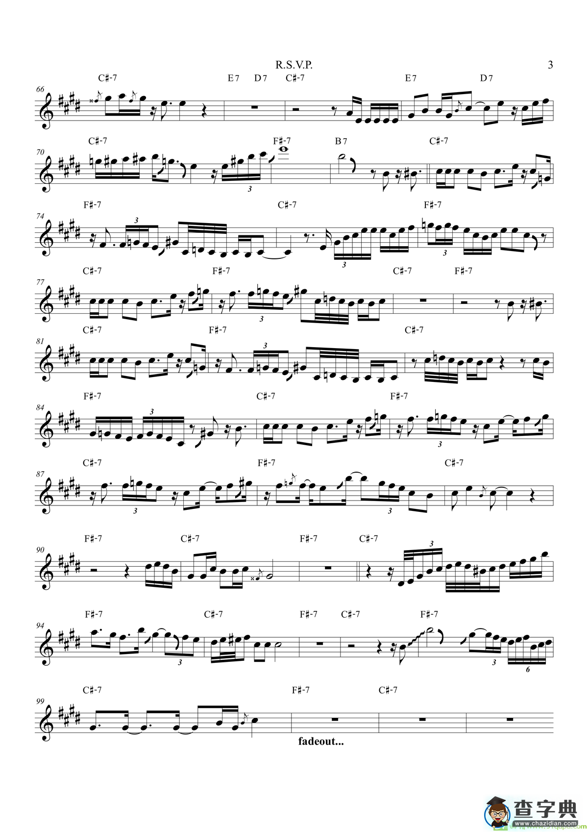 R.S.V.P（中音萨克斯）萨克斯谱