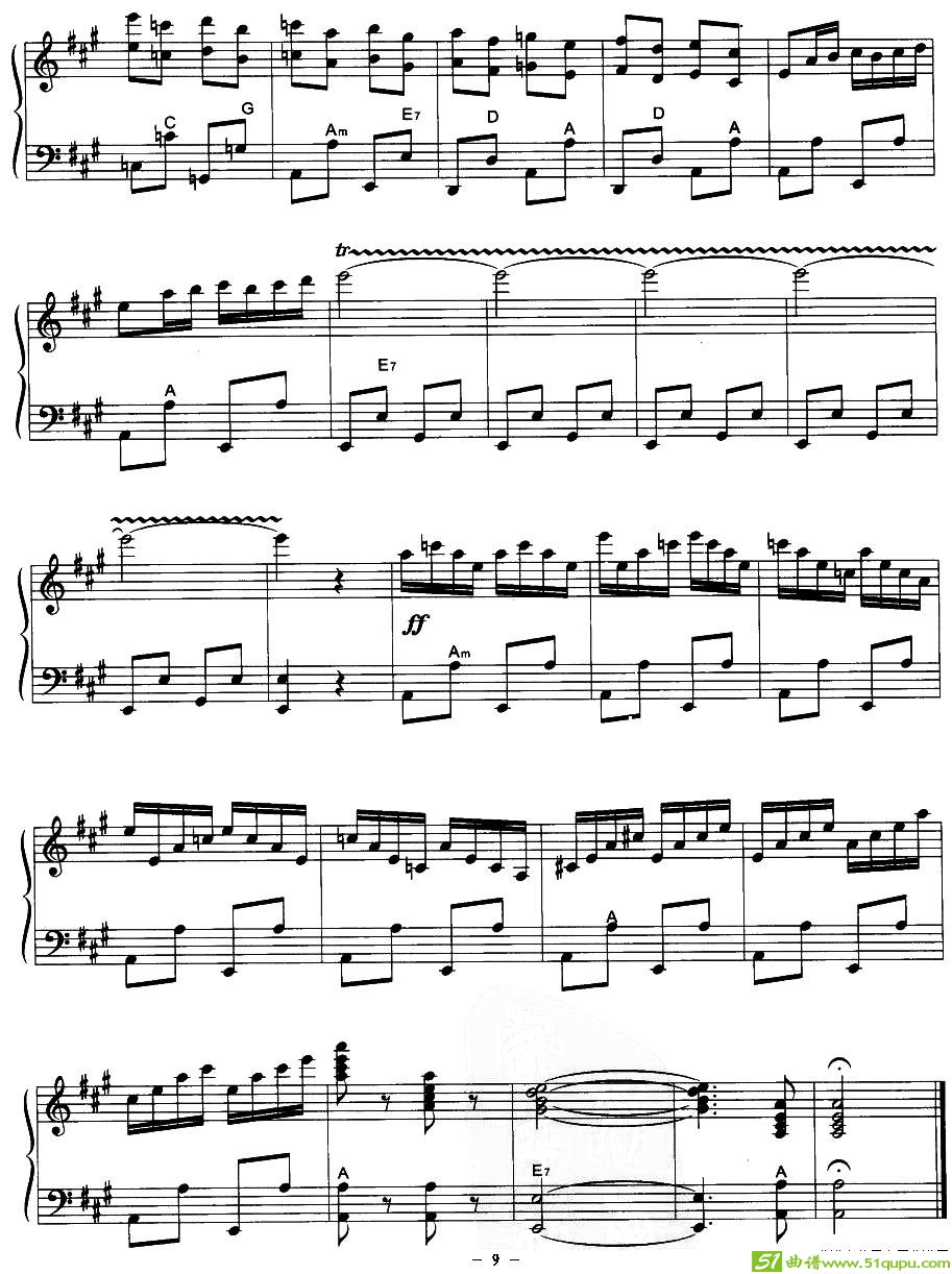 马背上的哈萨克手风琴谱(张红旗作曲)