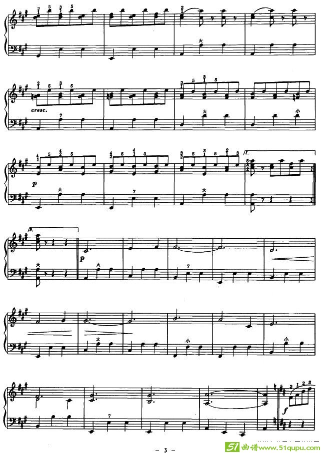 溜冰圆舞曲手风琴谱