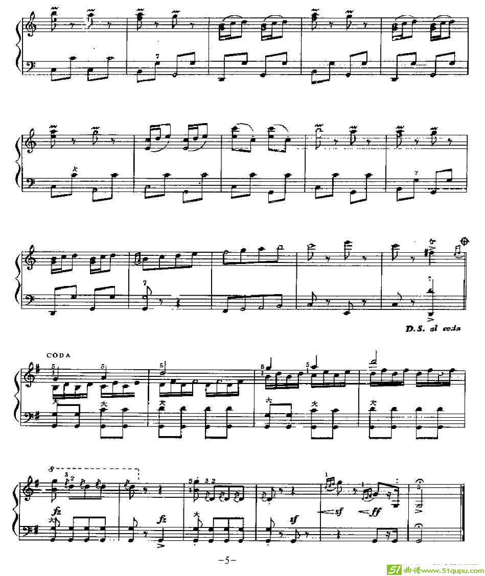 闲聊波尔卡手风琴谱(约翰·施特劳斯作曲)