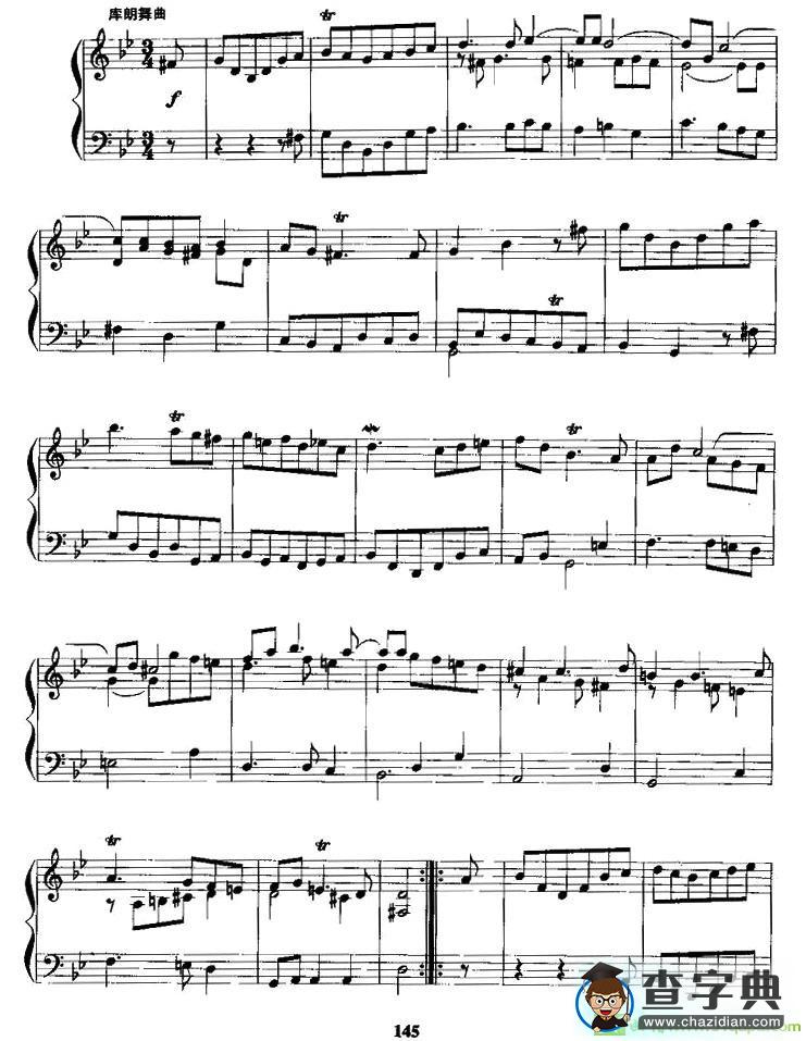 组曲手风琴谱(G·F·亨德尔作曲)
