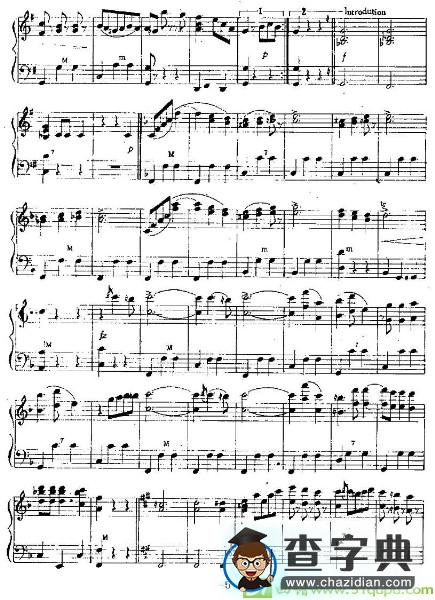 蓝色的多瑙河手风琴谱([奥]约翰·施特劳斯作曲)
