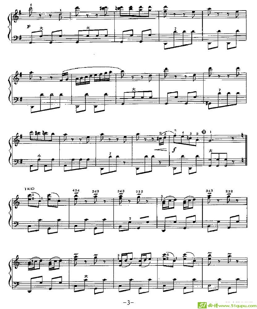 闲聊波尔卡手风琴谱(约翰·施特劳斯作曲)