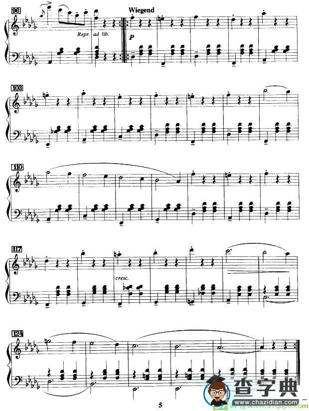 邀舞手风琴谱(鲁迪夫·瓦兹钠改编作曲)
