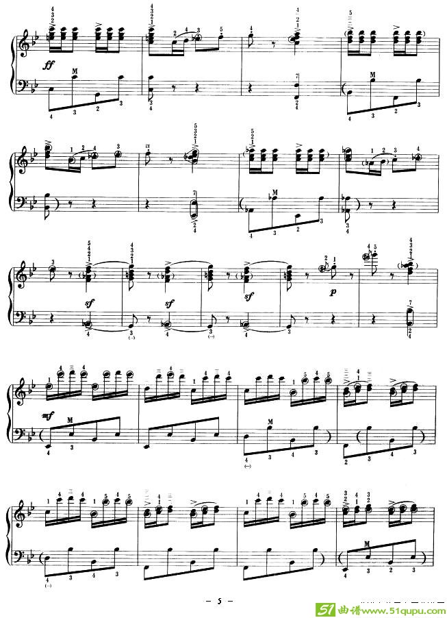 闲聊波尔卡手风琴谱(约翰·施特劳斯作曲)
