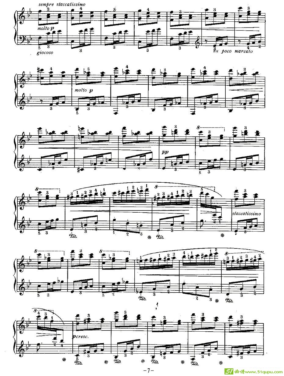 SPARKS手风琴谱(莫什科夫斯基作曲)