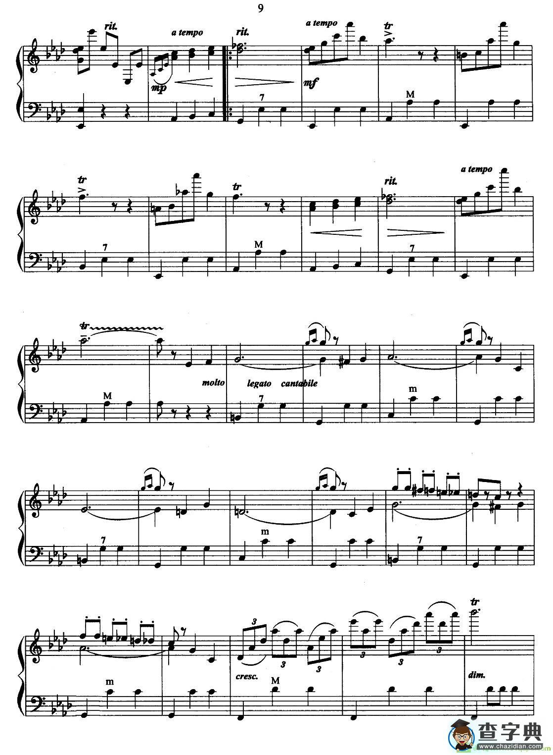 春之声圆舞曲手风琴谱([俄]作曲)