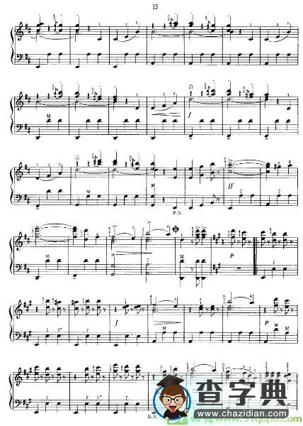 蓝色的多瑙河手风琴谱([奥]约翰·施特劳斯作曲)