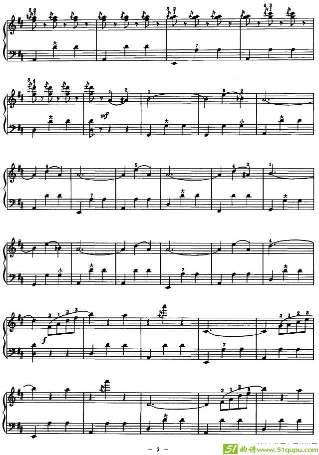溜冰圆舞曲手风琴谱