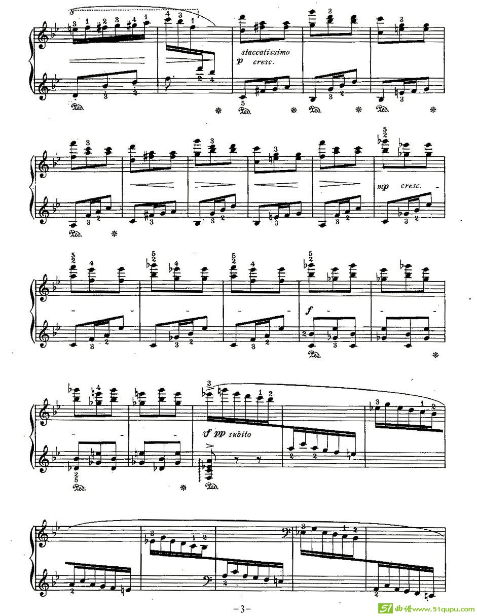SPARKS手风琴谱(莫什科夫斯基作曲)