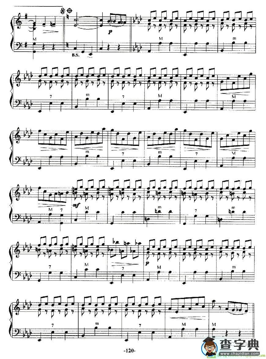 怀旧手风琴手风琴谱([法]阿斯迪尔作曲)