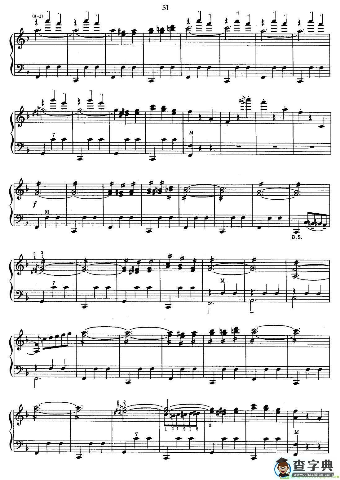 杜鹃圆舞曲  手风琴谱(乔尼逊作曲)