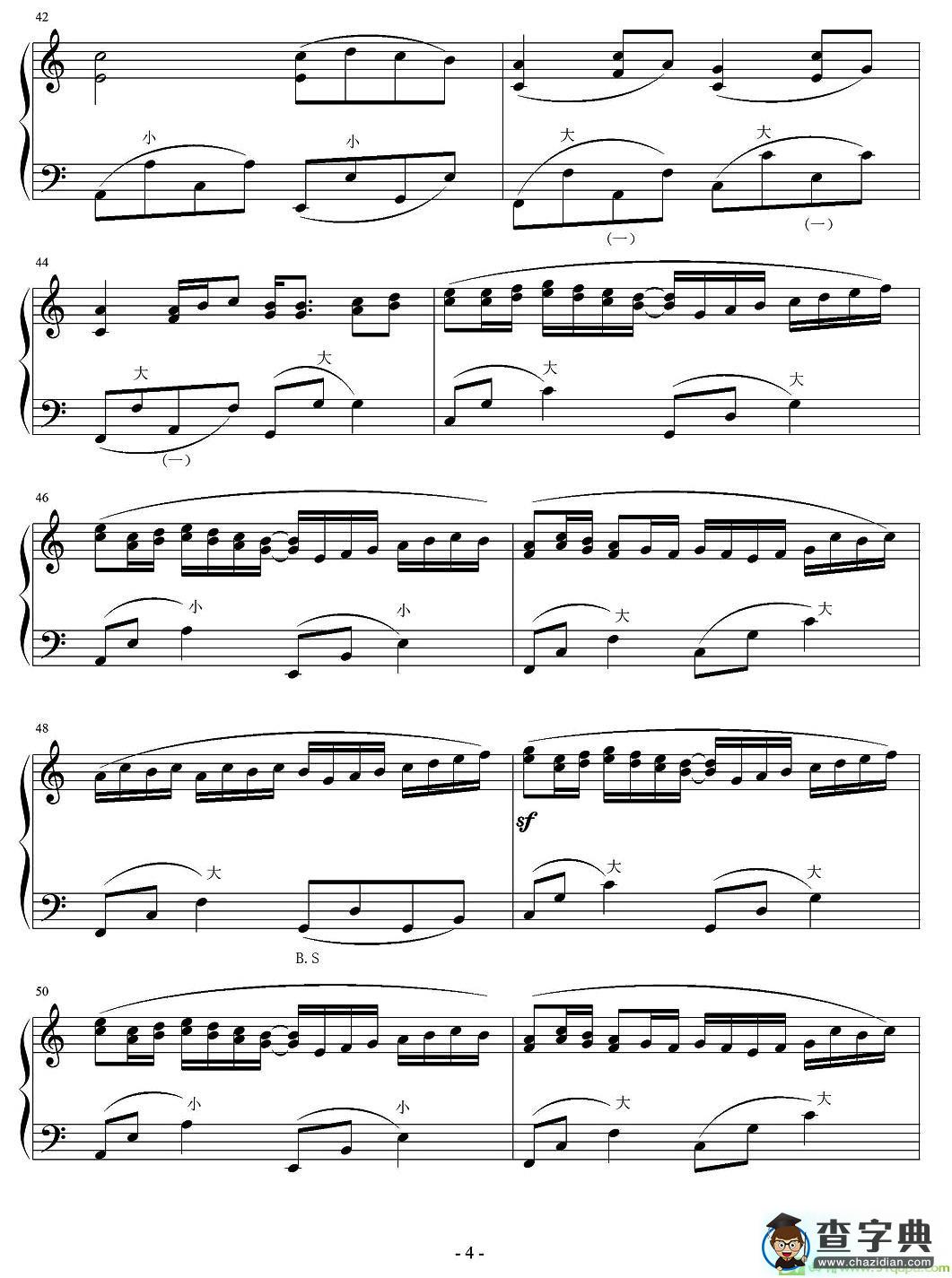 卡农 Canon手风琴谱([德]帕赫贝尔作曲)