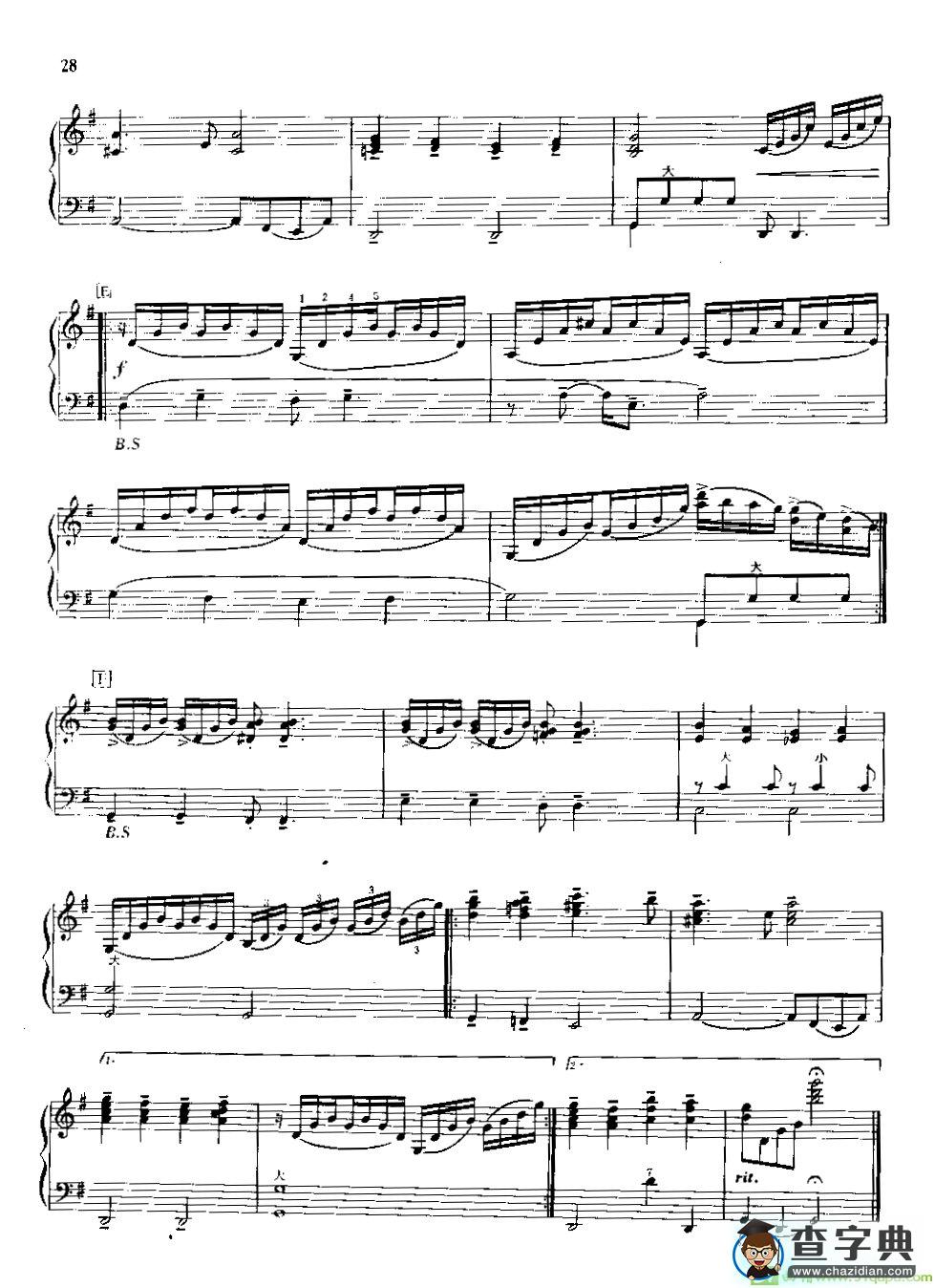 柔情蜜意手风琴曲谱(普雷斯利·马特松作曲)