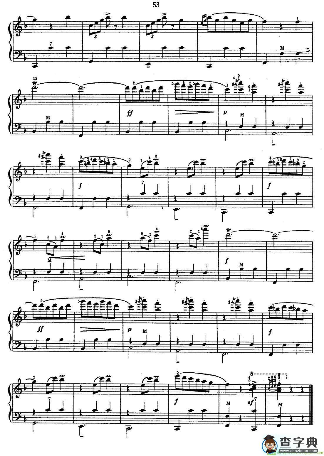 杜鹃圆舞曲  手风琴谱(乔尼逊作曲)