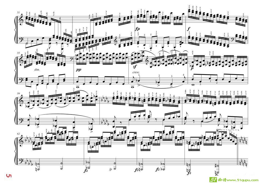 车尔尼大的三度音阶与双音经过句练习作品245号手风琴谱