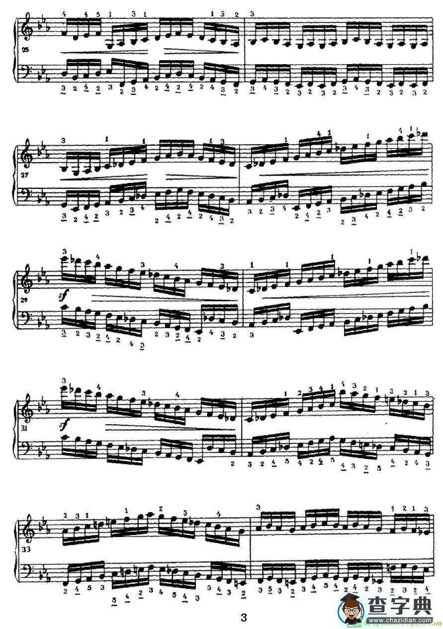 手风琴练习曲（3）手风琴谱