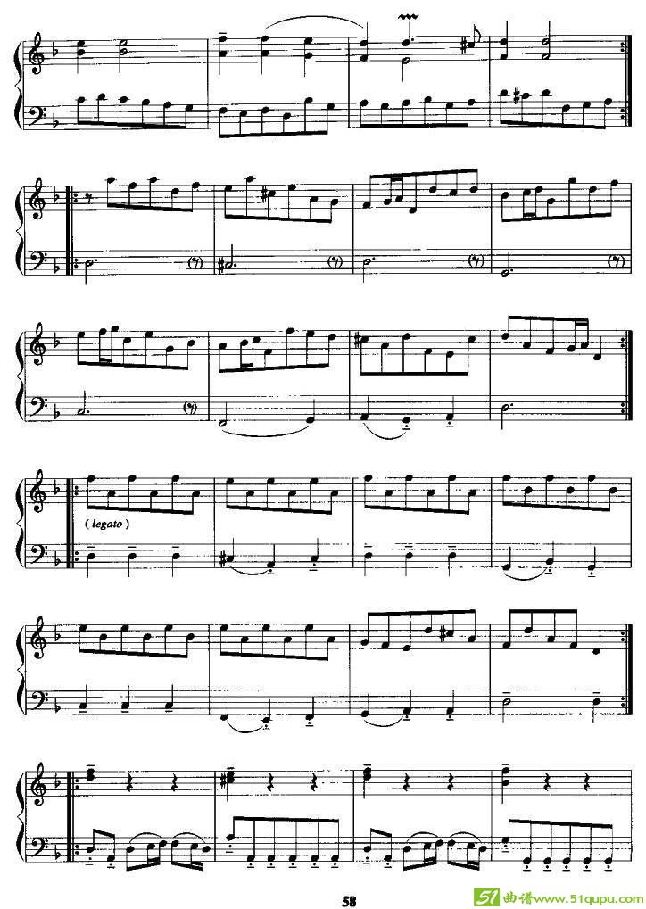 萨拉班德舞曲（G·F·亨德尔作曲版）手风琴谱