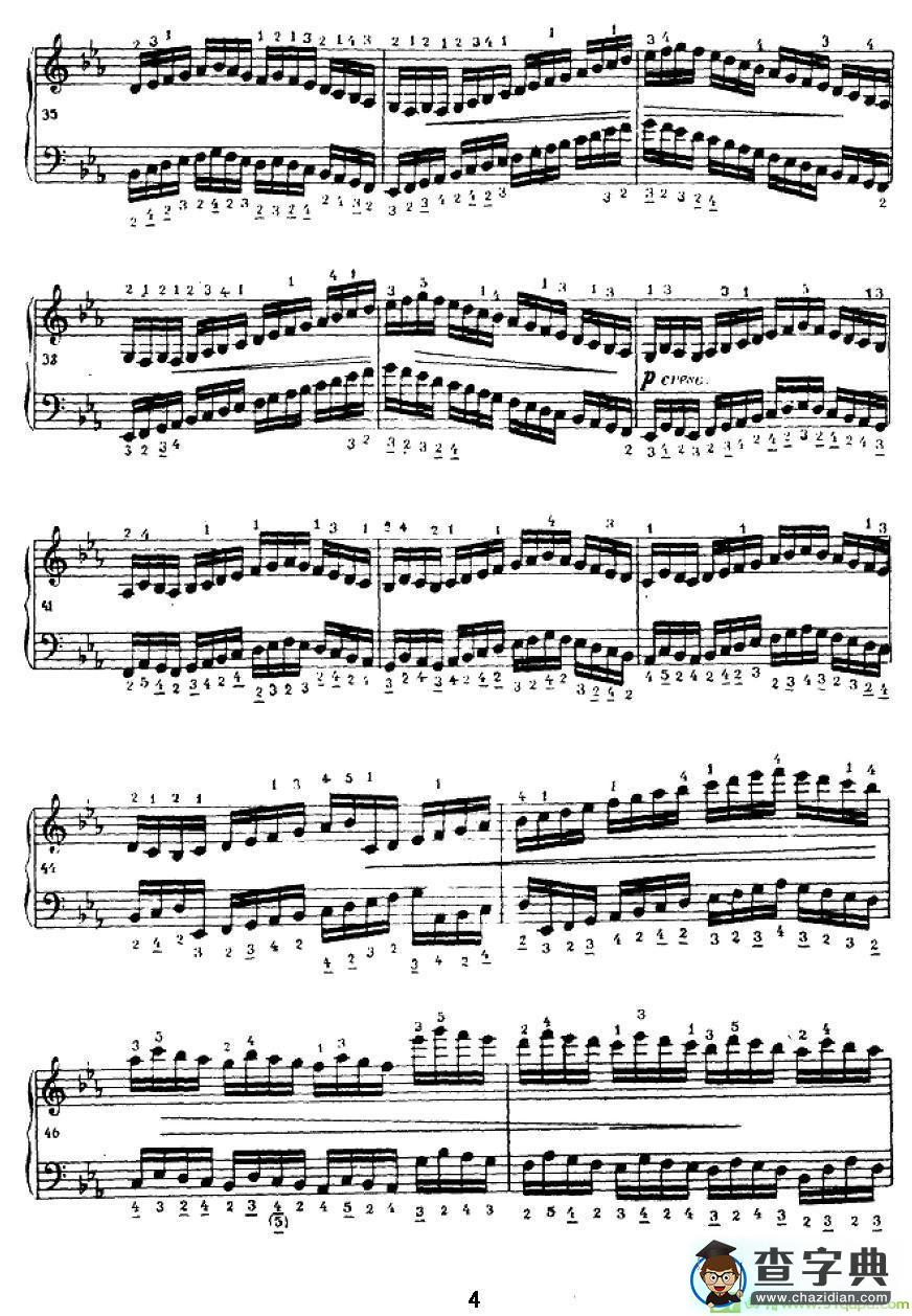 手风琴练习曲（3）手风琴谱