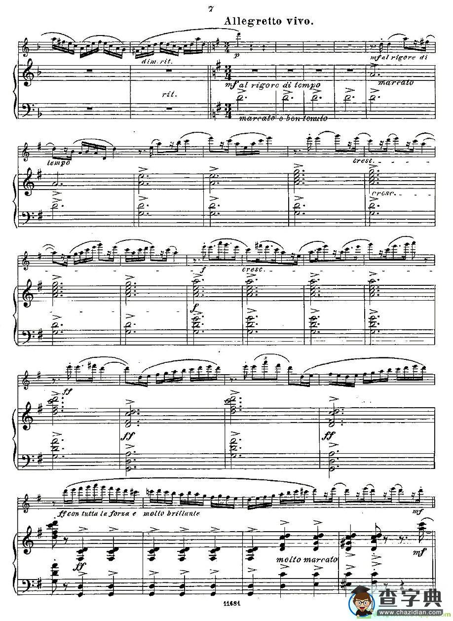 Fantaisies nationales. Op. 59, 4. 长笛谱(Andersen（安德森）作曲)