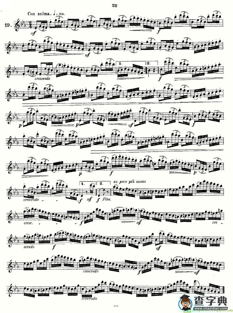 24 instructive Uebungen.Op.30长笛谱