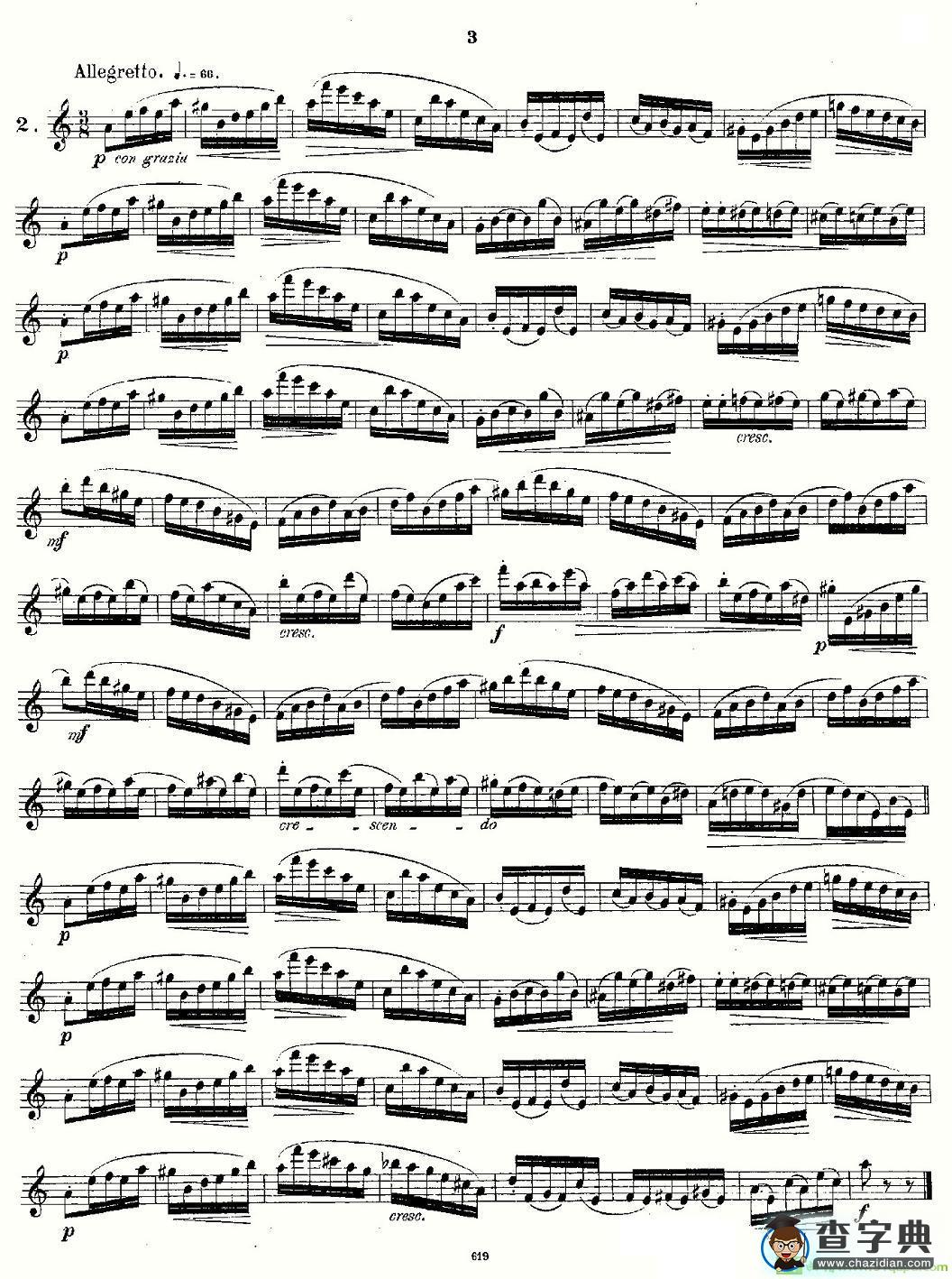Andersen etude op30 之1—12长笛谱(Andersen作曲)