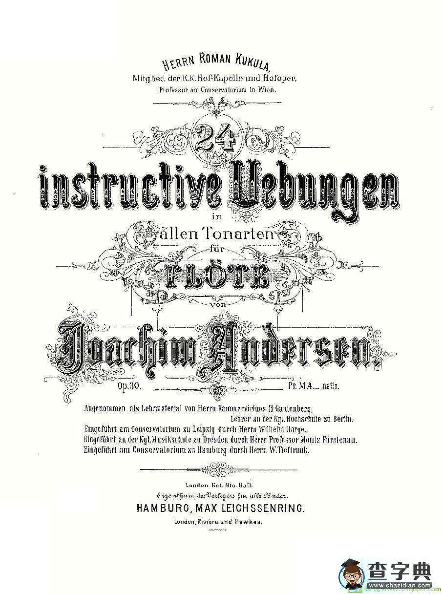 24 instructive Uebungen.Op.30长笛谱