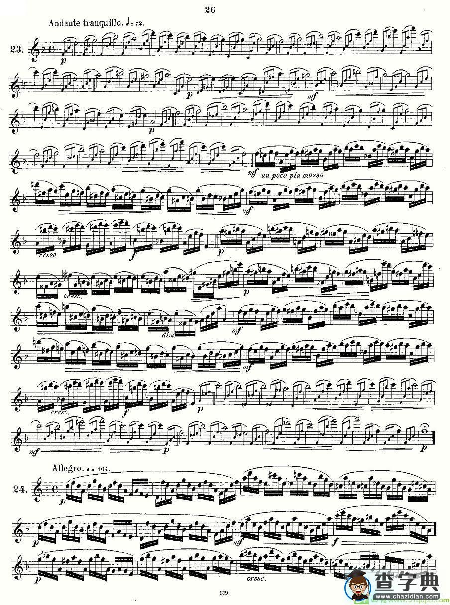 24 instructive Uebungen.Op.30长笛谱