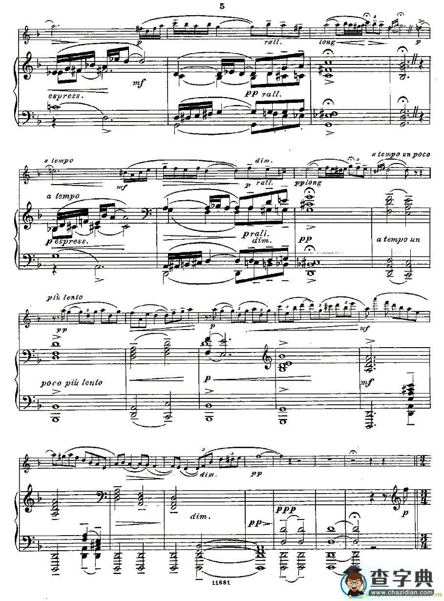 Fantaisies nationales. Op. 59, 4. 长笛谱(Andersen（安德森）作曲)